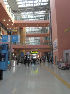 １３名の実習生をお迎えにいく道中